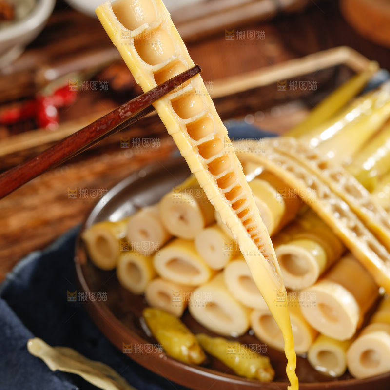 深底上的手剥笋