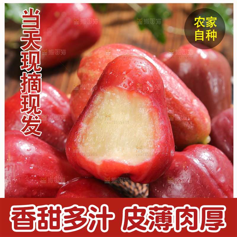 深底上的黑金刚莲雾