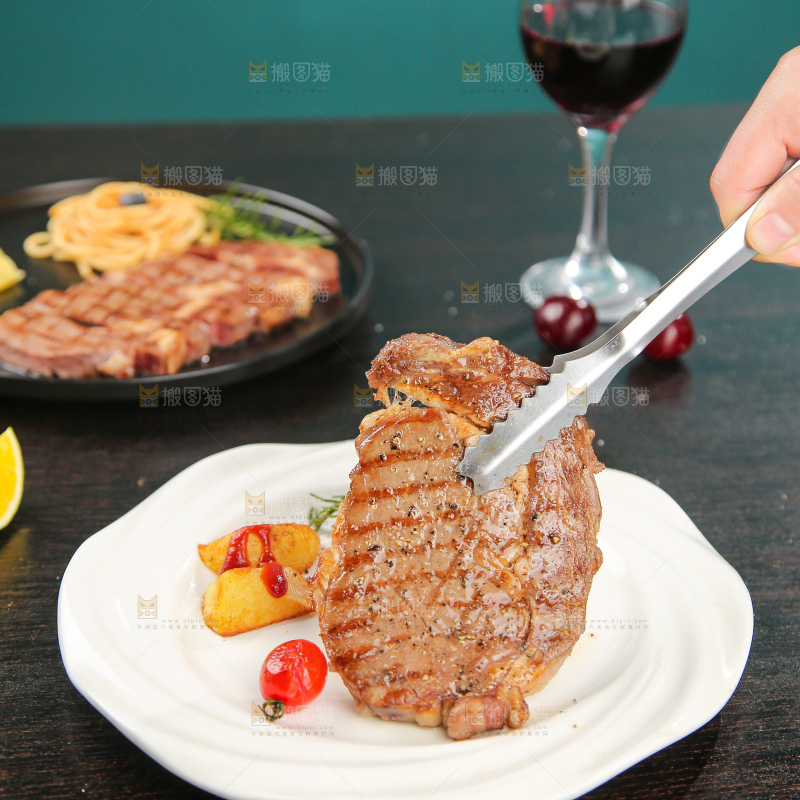 深底上牛排