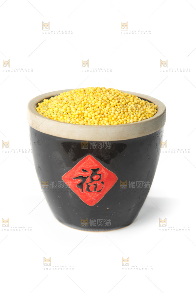 白底上的大黄米