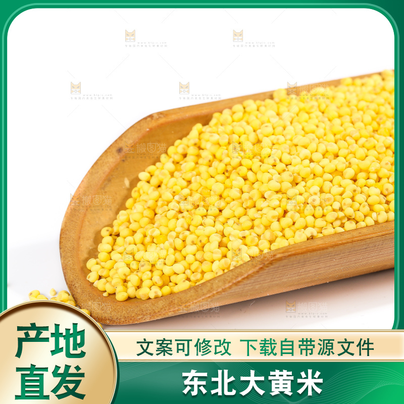 白底上的大黄米