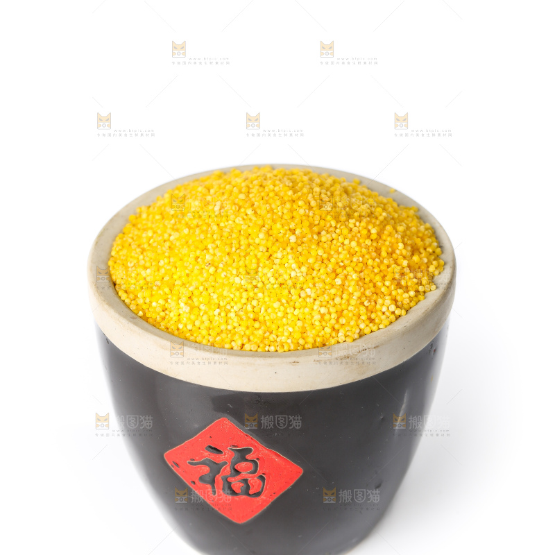 白底上的小黄米
