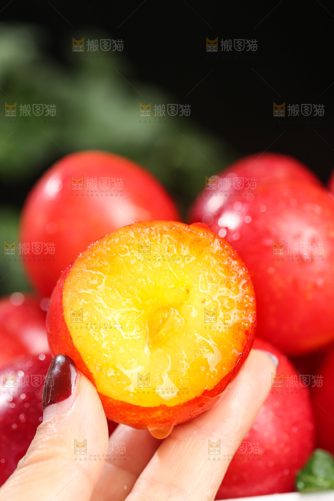 深底上的樱桃李