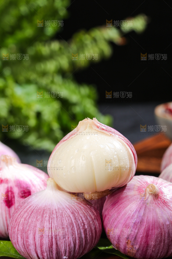 深底上的紫皮独蒜