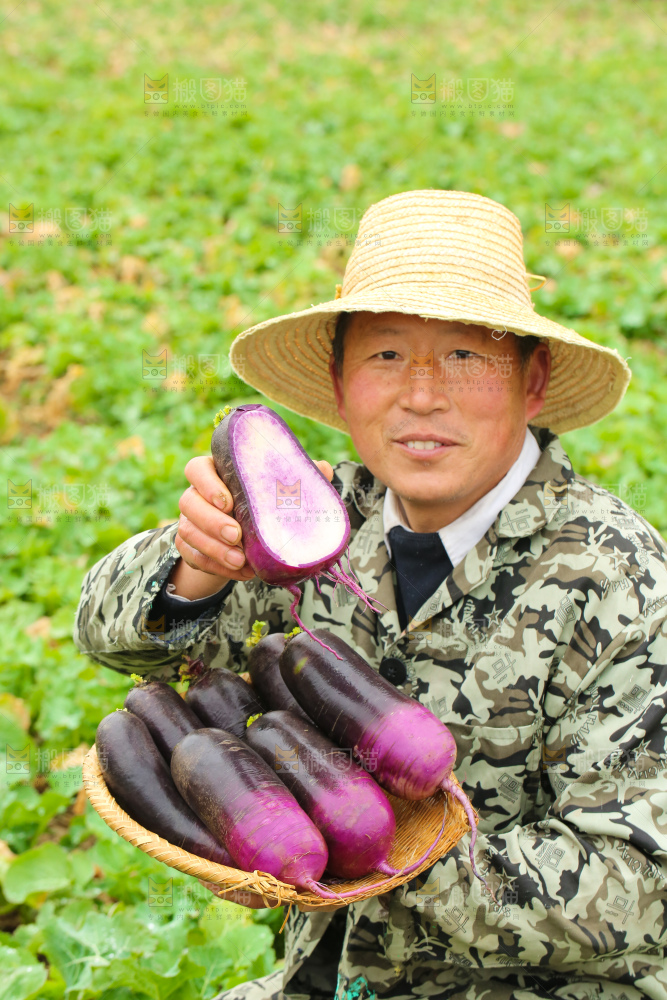 手里拿着冰淇凌萝卜