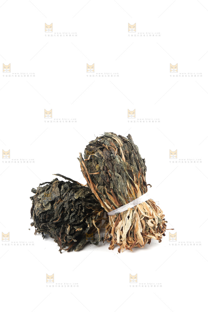白底上的白菜干