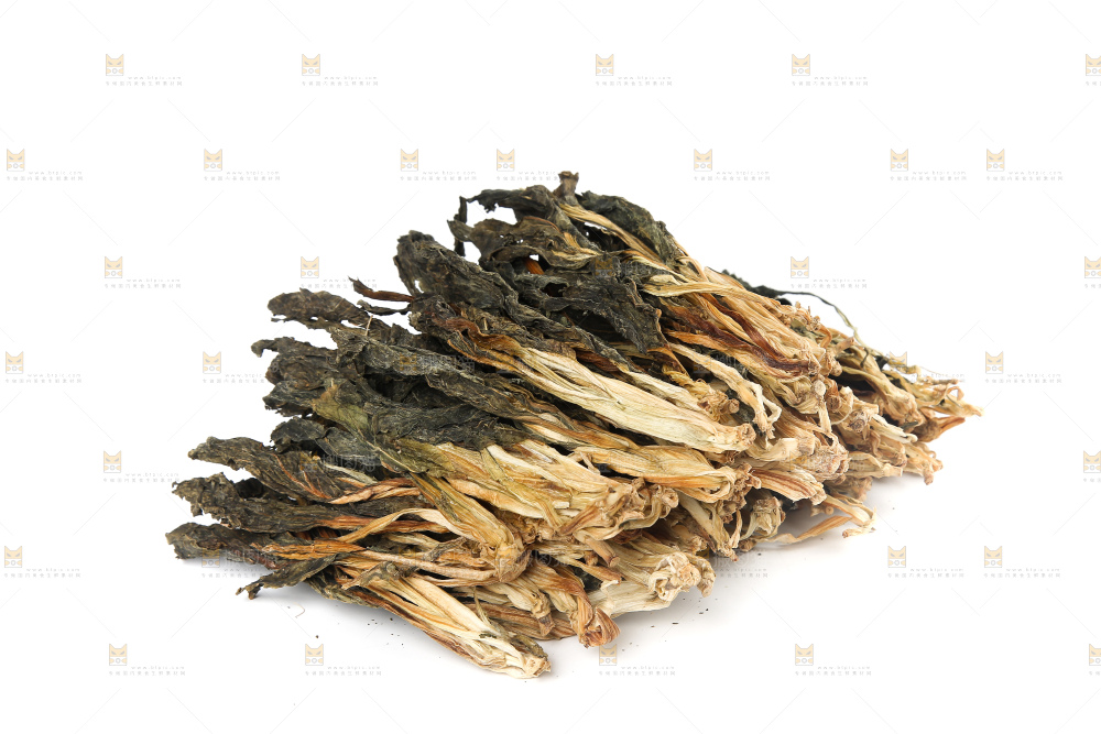 白底上的白菜干