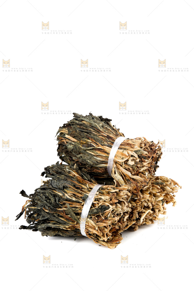 白底上的白菜干