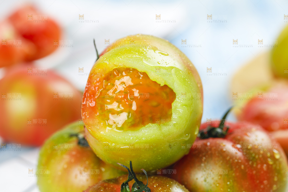 浅底上的铁皮西红柿