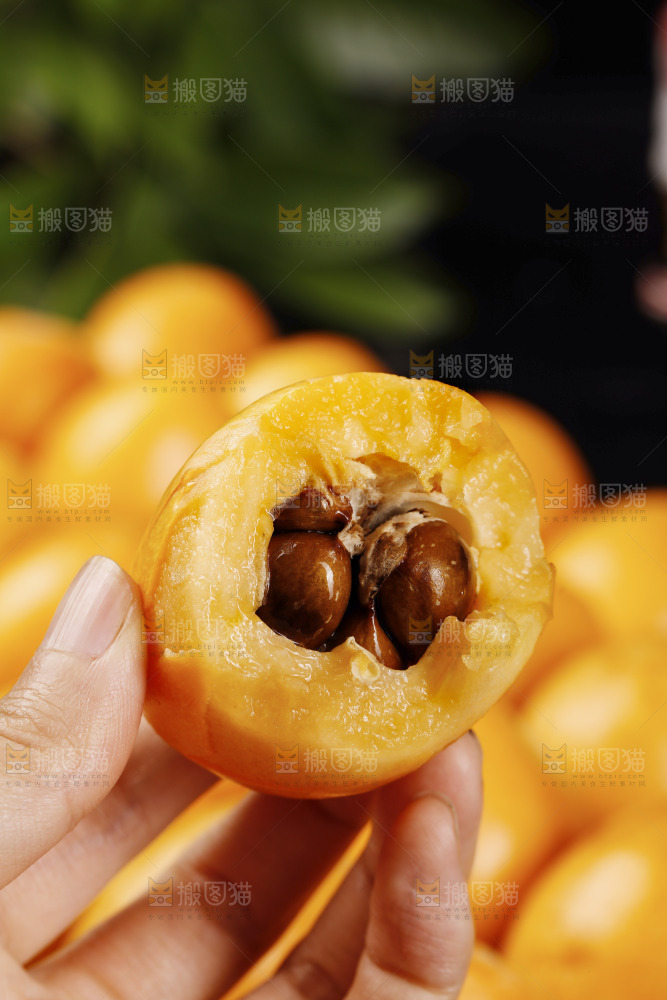 深底上的枇杷