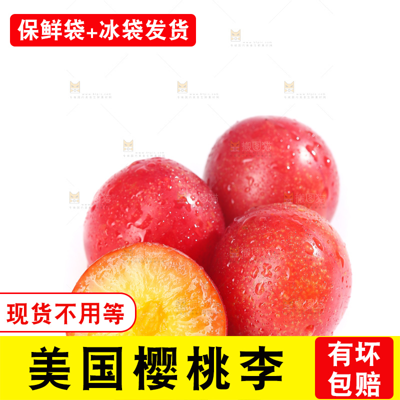 白底上的樱桃李