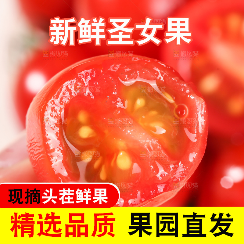 浅底上的圣女果