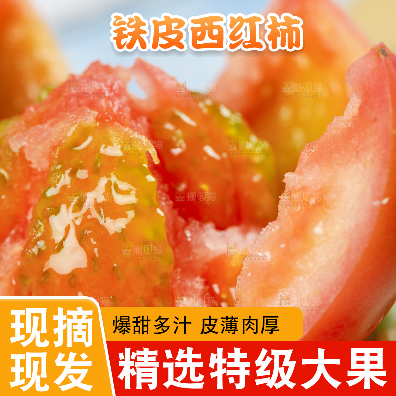 浅底上的铁皮西红柿