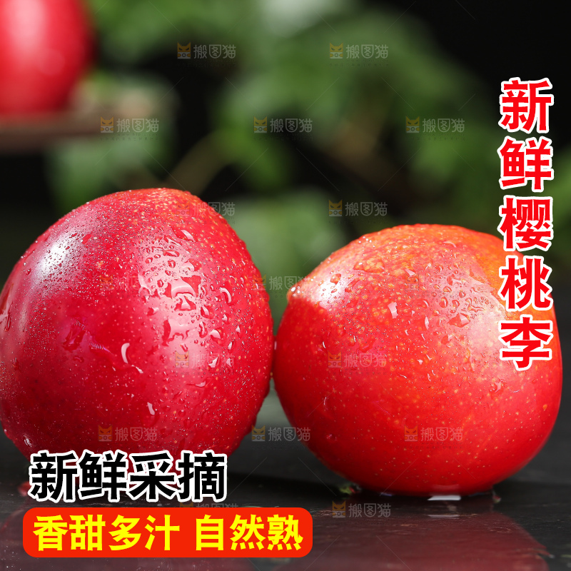 深底上的樱桃李