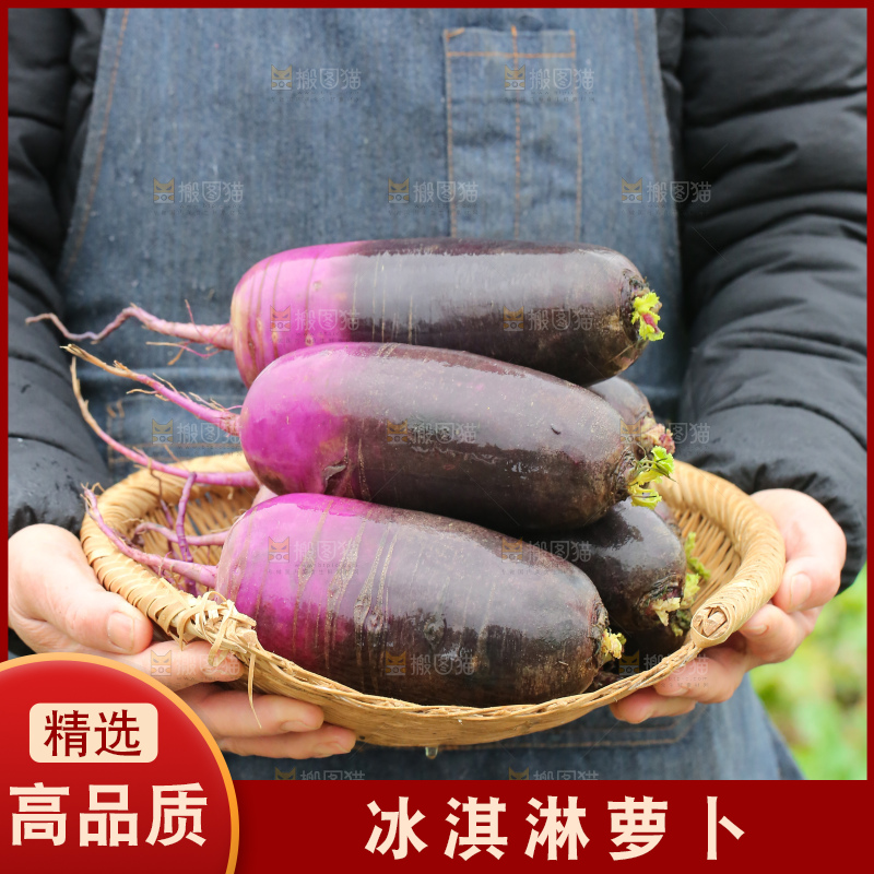 手里拿着冰淇凌萝卜