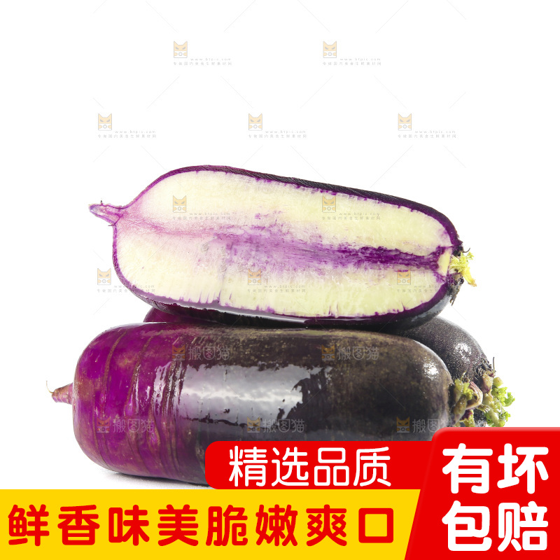 白底上的冰淇凌萝卜