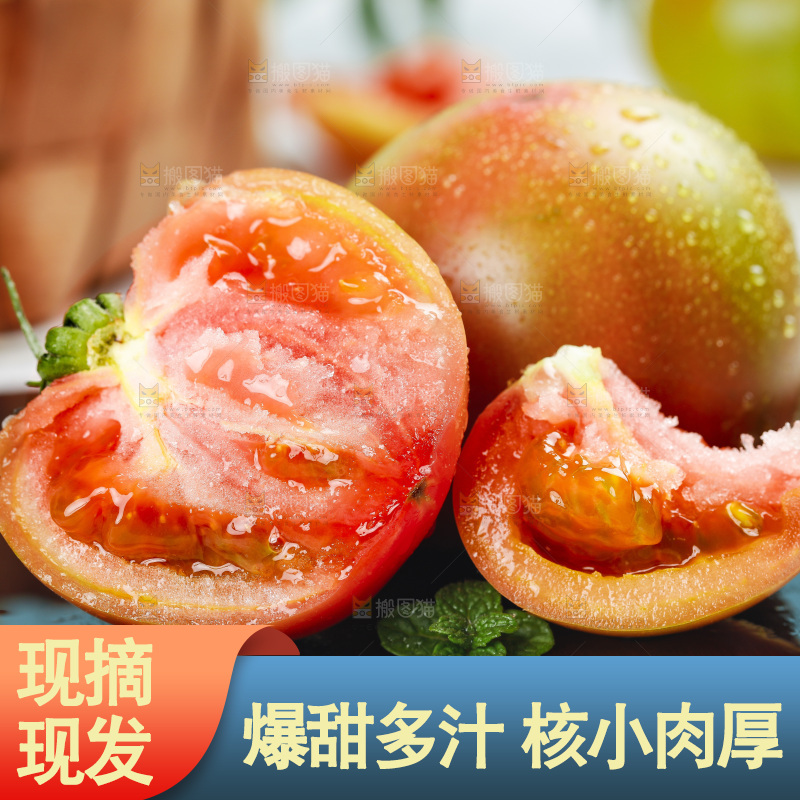 浅底上的铁皮西红柿