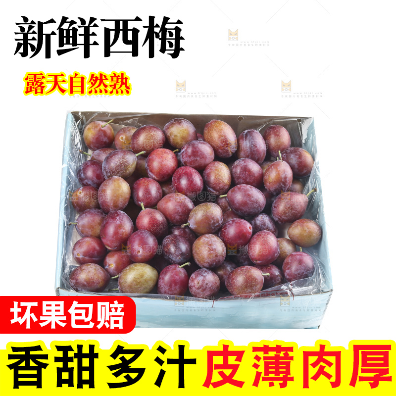 白底上的澳洲西梅