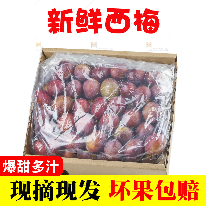 白底上的澳洲西梅