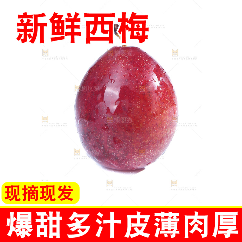 白底上的澳洲西梅