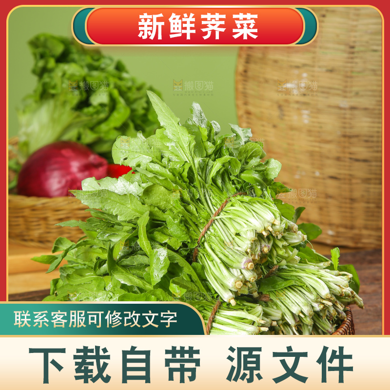 木底上的荠菜