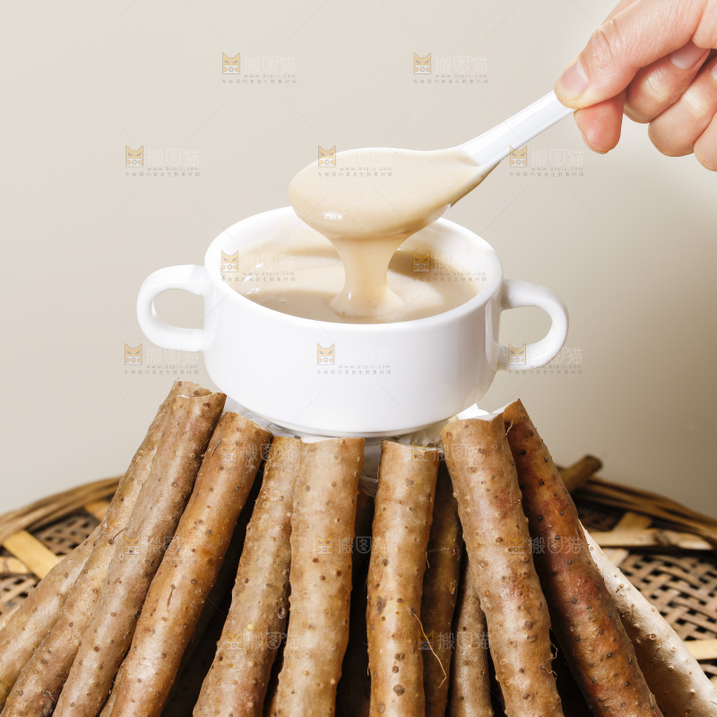 深底上的铁棍山药糊