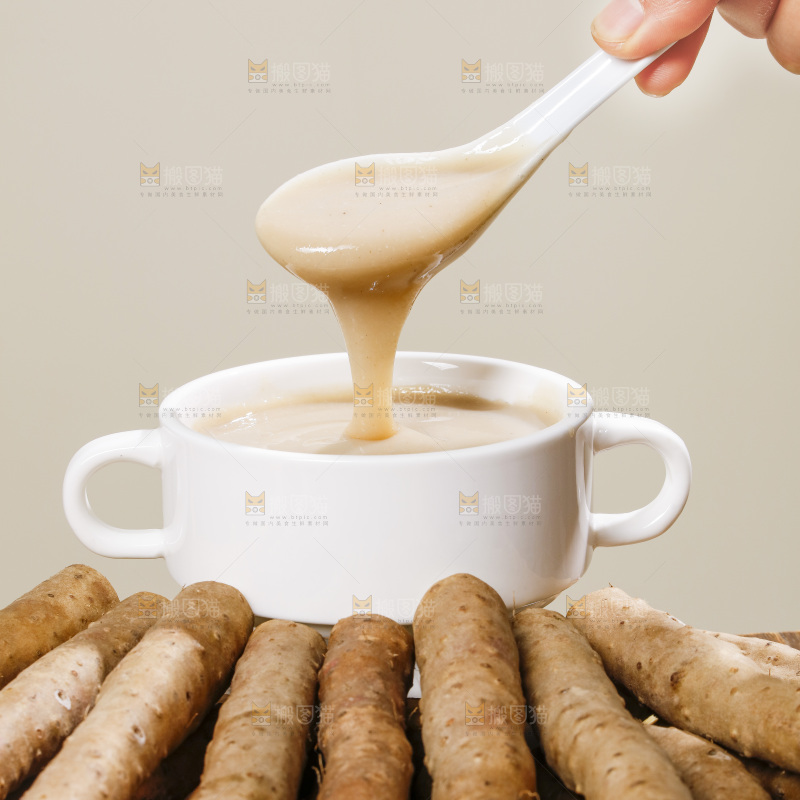 深底上的铁棍山药糊