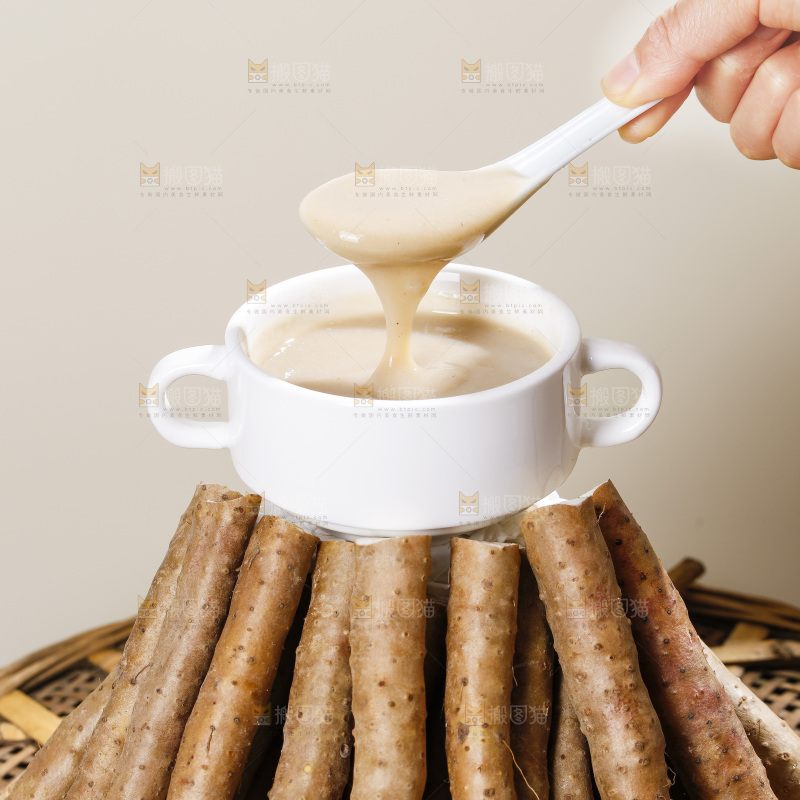 深底上的铁棍山药糊