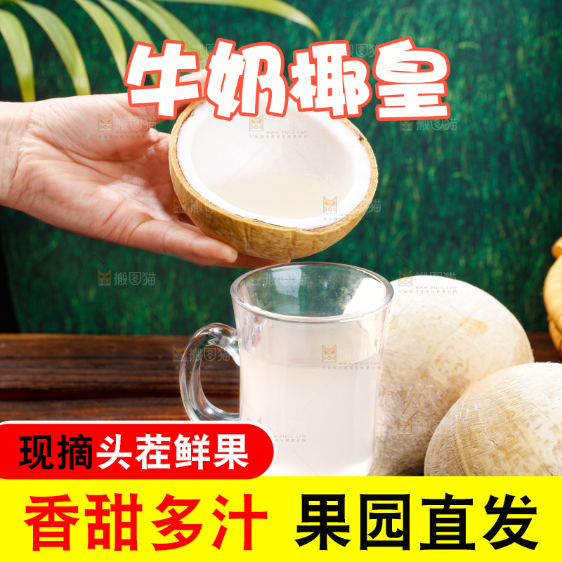 深底上的牛奶椰皇