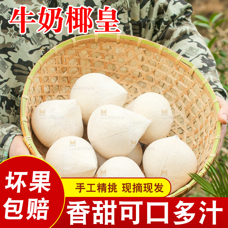 手里拿着牛奶椰皇