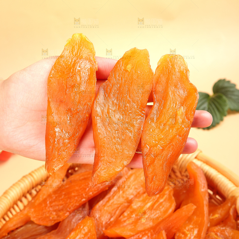 浅底上的红薯干