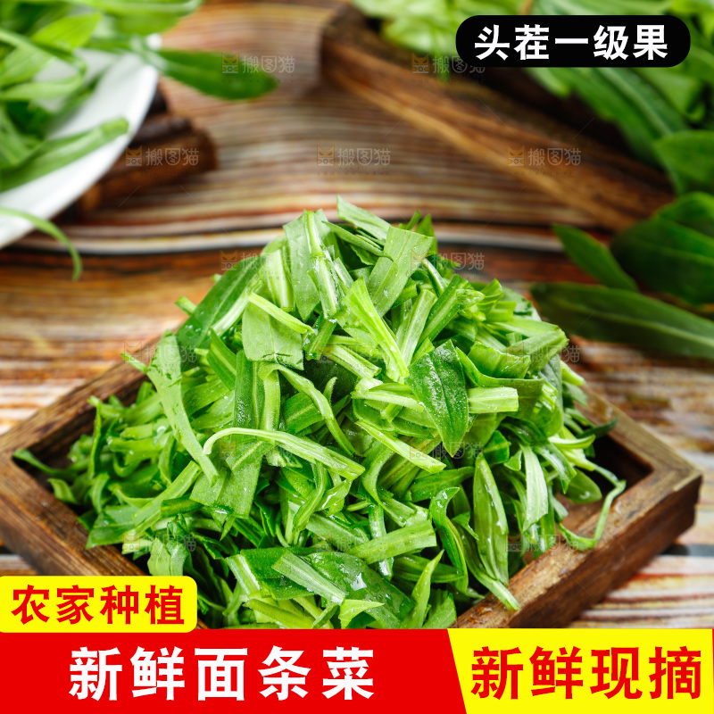 深底上的面条菜