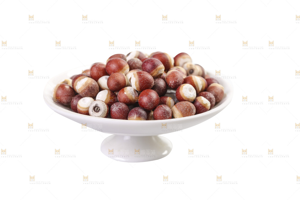 白底上的芡实