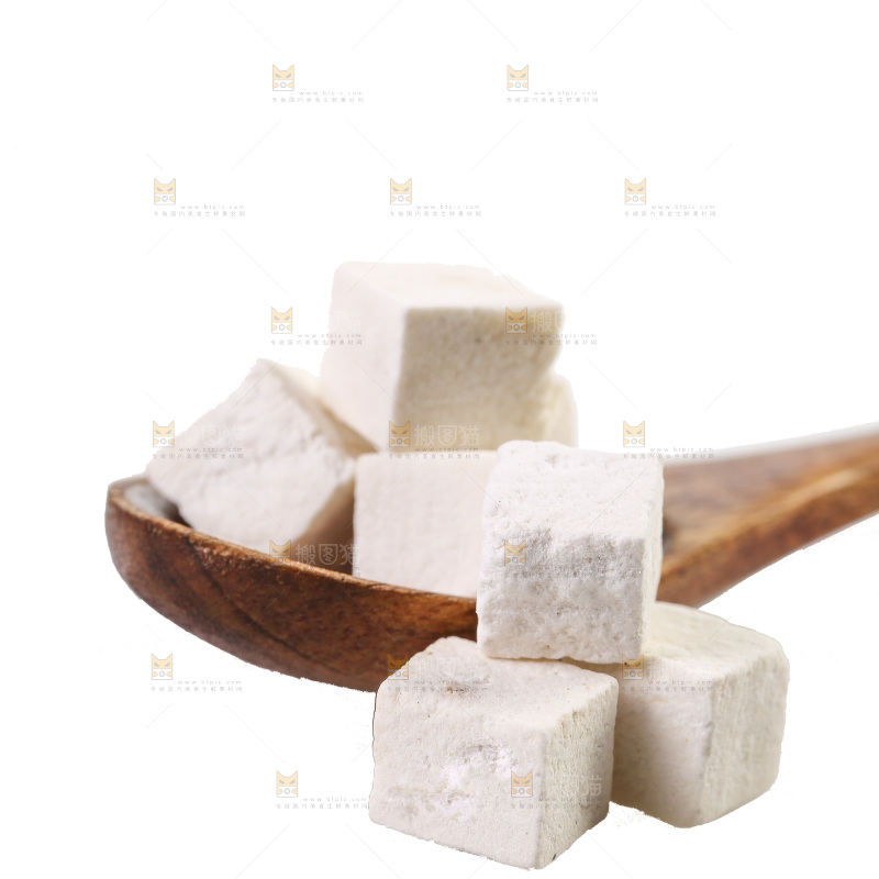 白底上的茯苓