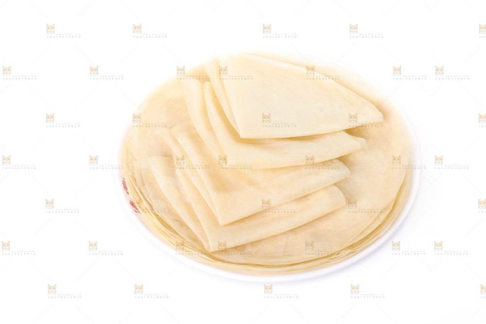 白底上的筋饼皮
