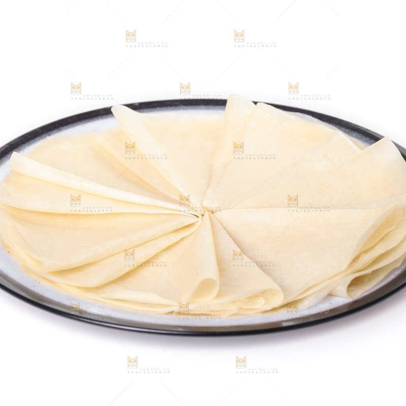 白底上的筋饼皮