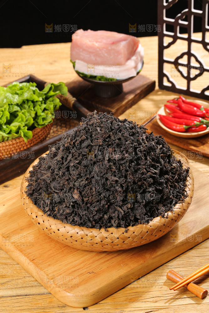 深底上的梅干菜