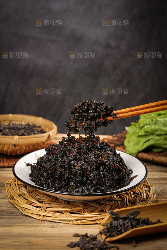 深底上的梅干菜