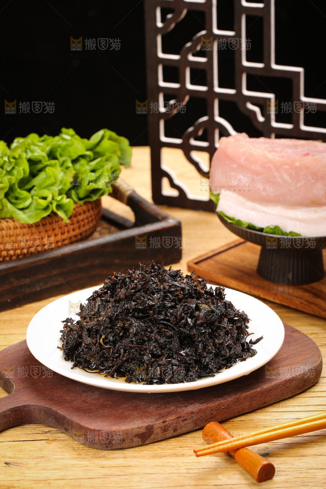 深底上的梅干菜
