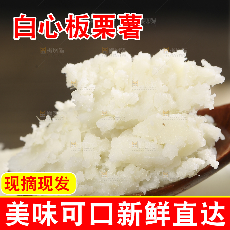 木底上的白心板栗薯