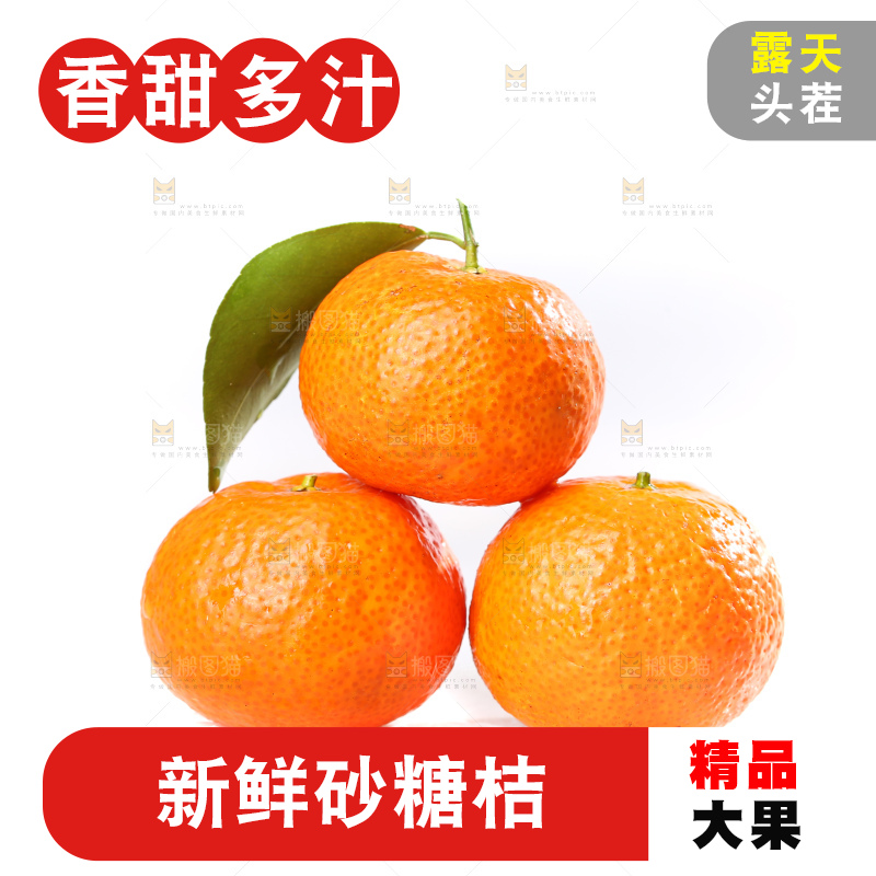 白底上的沙糖桔