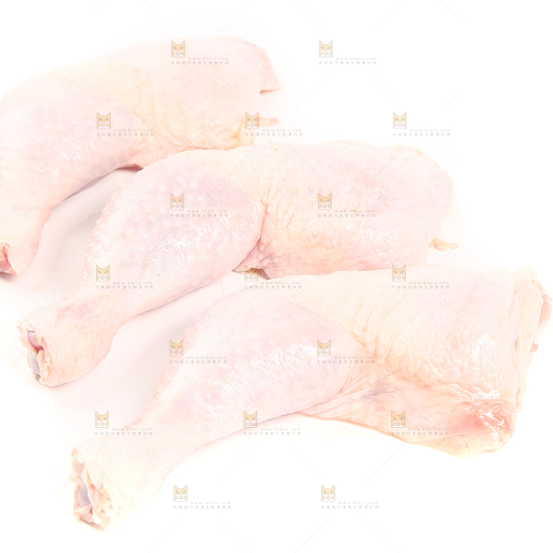 白底上的大鸡腿
