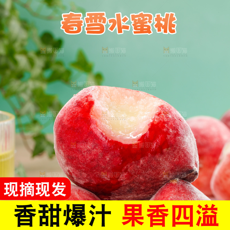 浅底上的春雪水蜜桃