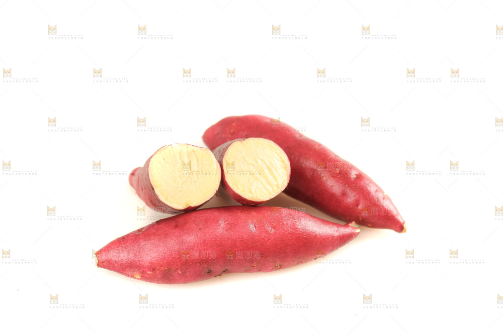 白底上的临安小香薯