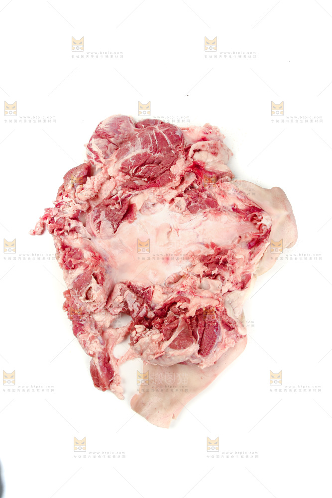 白底上的猪头肉