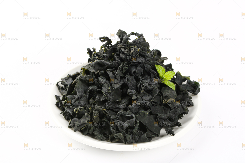 白底上的裙带菜