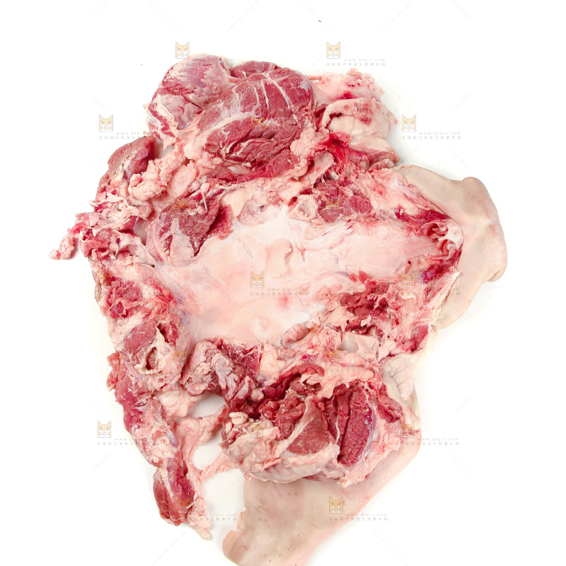 白底上的猪头肉