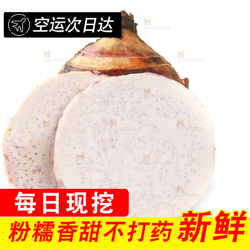 白底上的荔浦芋头