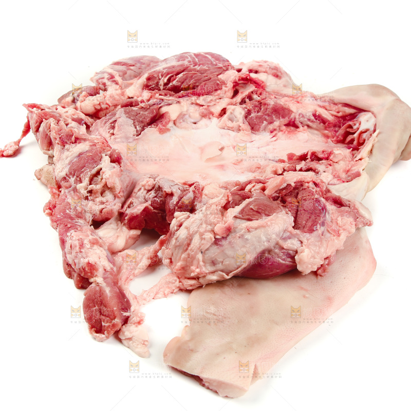 白底上的猪头肉