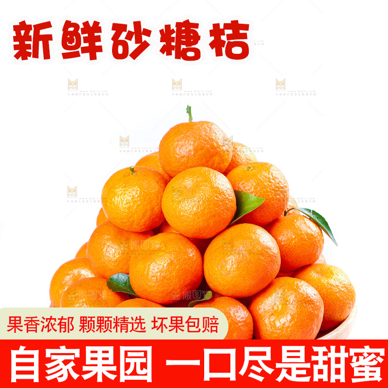 白底上的沙糖桔